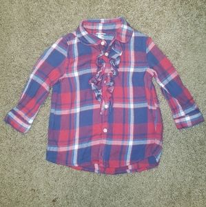 Toddler girls button up
